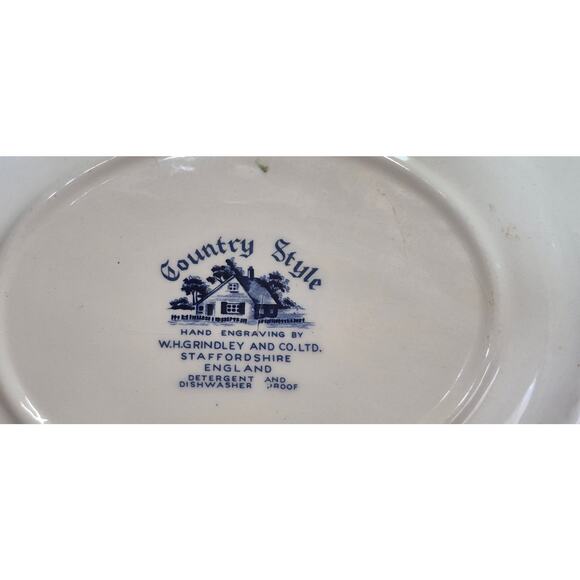 Vintage W.H Grindley Country Style Oval Serving Platter - Picture 5 of 5
